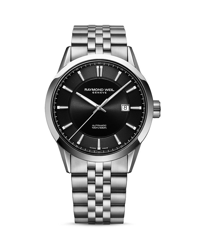 Shop Raymond Weil Freelancer Watch, 42mm In Black/silver