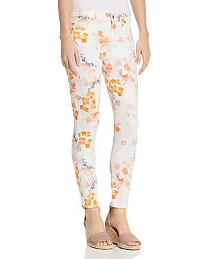 UPC 190392332060 product image for 7 For All Mankind Floral Printed Ankle Skinny Jeans in Loft Garden | upcitemdb.com