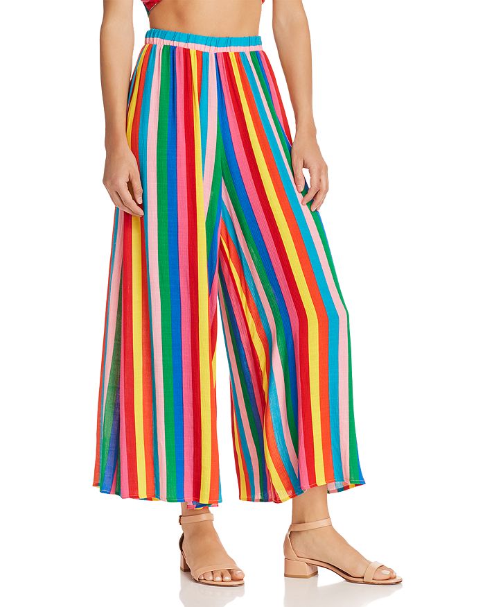 Show Me Your MuMu Explorer Striped Wide-Leg Pants | Bloomingdale's