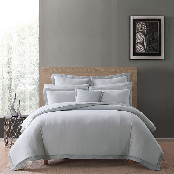 Charisma Luxe Cotton Linen Duvet Cover Set Full Queen