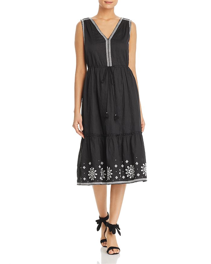 kate spade new york Mosaic Embroidered Midi Dress Bloomingdale s