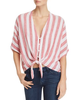 Thea Striped Collar Pullover main image 1