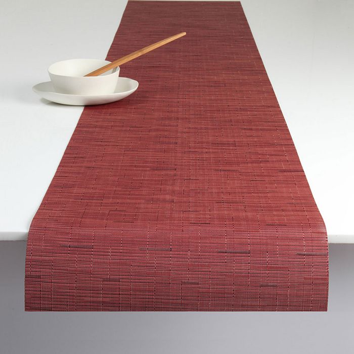 Shop Chilewich Bamboo Runner, 14 X 72 In Cranberry
