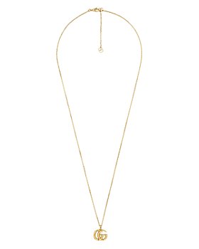 Gucci - 18K Yellow Gold Running G Pendant Necklace, 25.5"