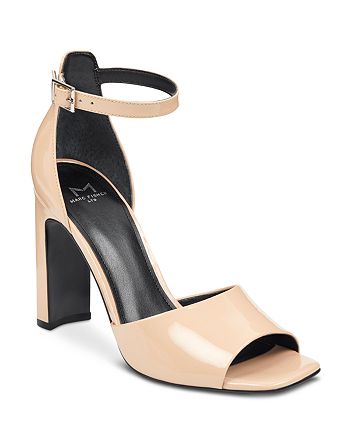 Marc Fisher LTD. Harlin Patent Leather Ankle Strap Sandals | Bloomingdale's