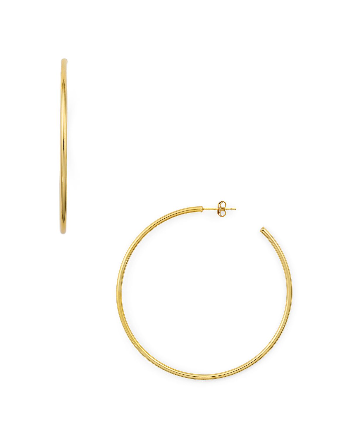 Aqua Large Hoop Earrings
