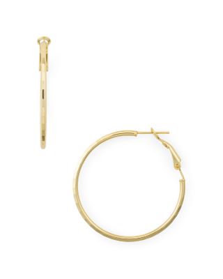 AQUA - Disco Hoop Earrings in 18K Gold-Plated Sterling Silver - Exclusive