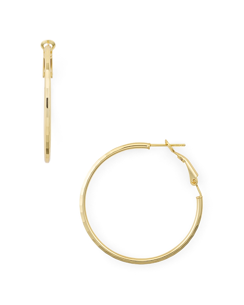 Aqua Disco Hoop Earrings in 18K Gold-Plated Sterling Silver - Exclusive
