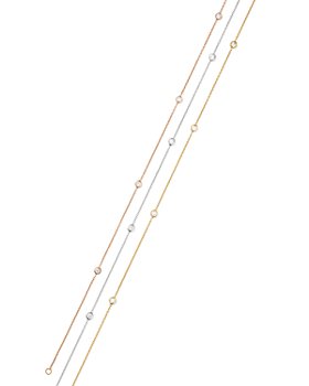 Bloomingdale's - Diamond Bezel Ankle Bracelet in 14K Gold, 0.20 ct. t.w. - 100% Exclusive 