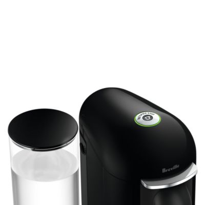 VertuoPlus Deluxe by Breville with Aeroccino Milk Frother, Classic Black