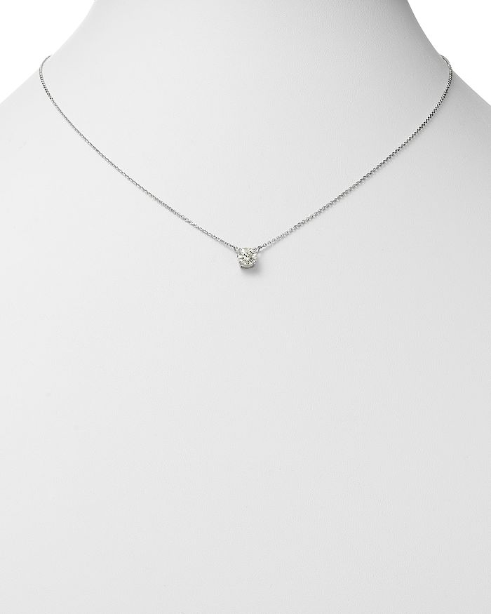 Shop Bloomingdale's Diamond Solitaire Pendant Necklace In 14k White Gold, 1.0 Ct. T.w. - 100% Exclusive
