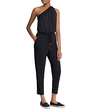 Polo Ralph Lauren Lauren Ralph Lauren One-shoulder Jumpsuit In Black
