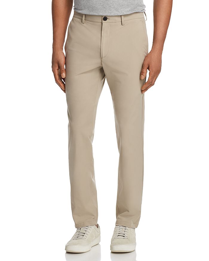 Theory Zaine Active Slim Straight Fit Pants In Sediment