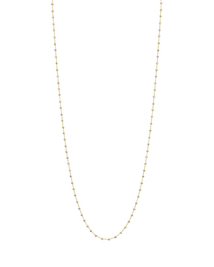 Officina Bernardi Moon Bead Chain Necklace, 48 In Gold/silver