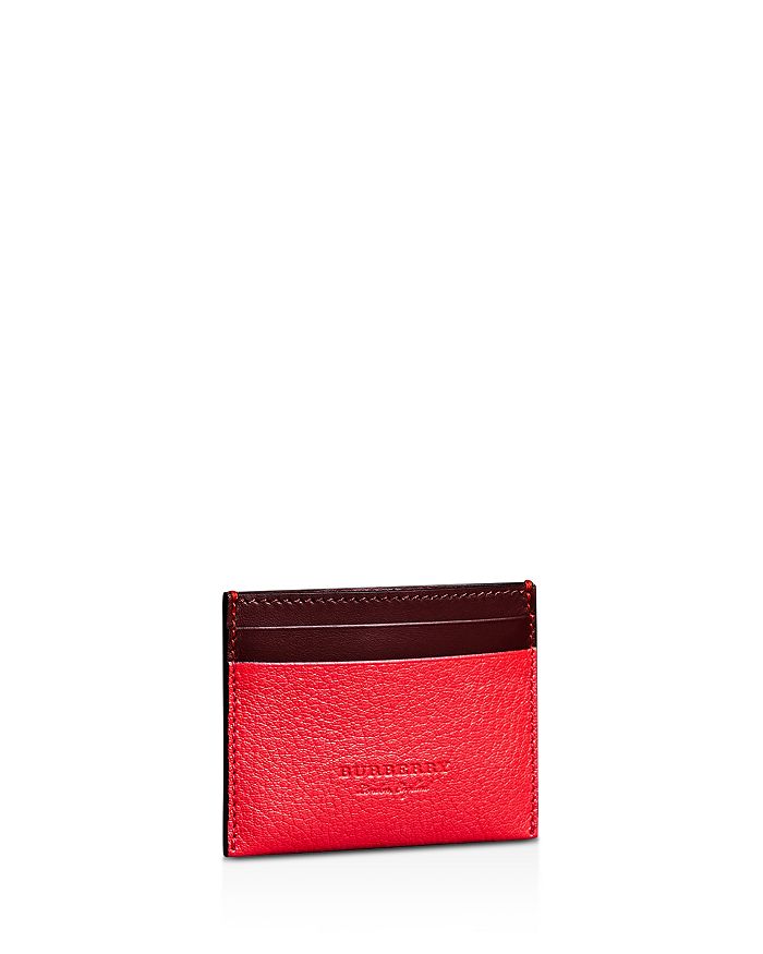 Burberry Sandon Two-Tone Leather Card Case | Bloomingdale's