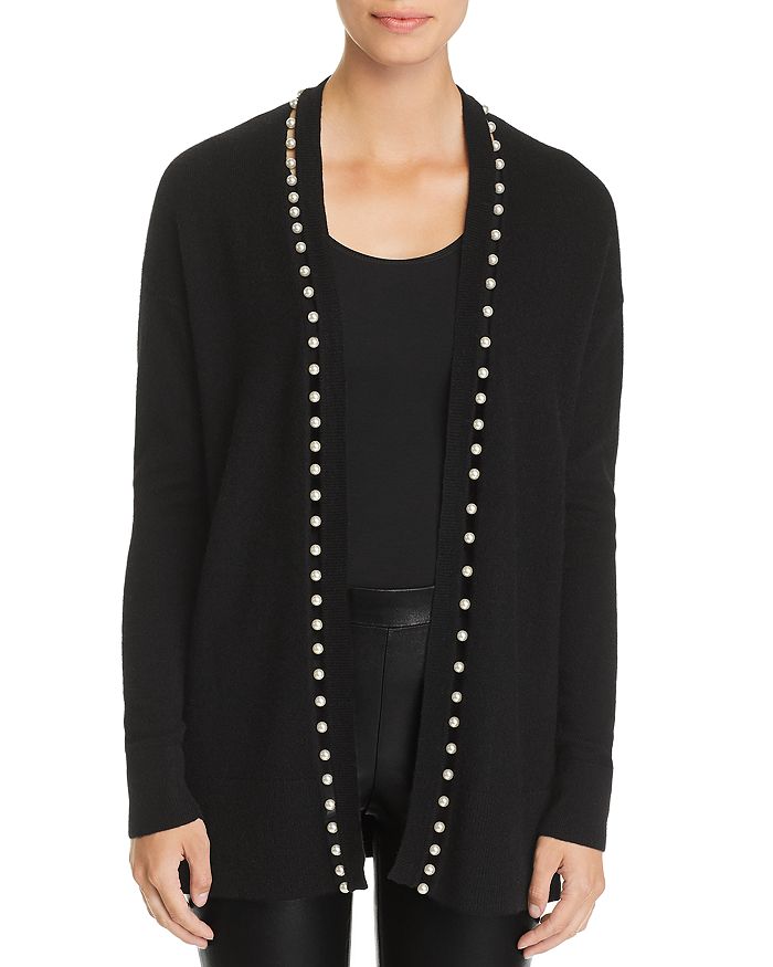 C by Bloomingdale's Cashmere Open Front Cardigan With Pockets - 100%  Exclusive
