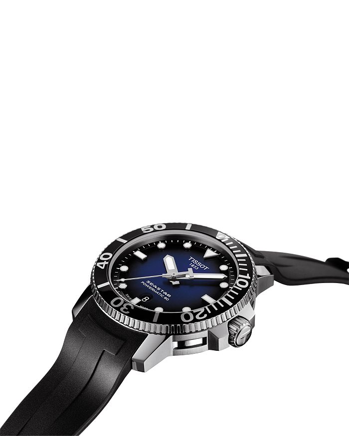 Shop Tissot Seastar Watch, 43mm In Blue/black