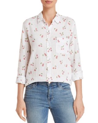 cherry print shirt