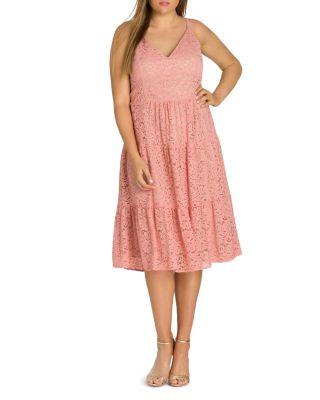 city chic pink lace dress