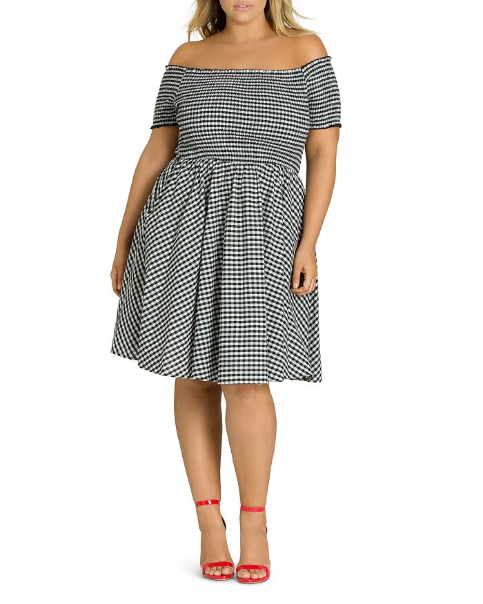 City chic gingham dress online