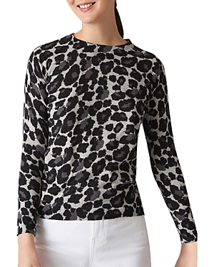 WHISTLES LEOPARD PRINT SWEATER,27934