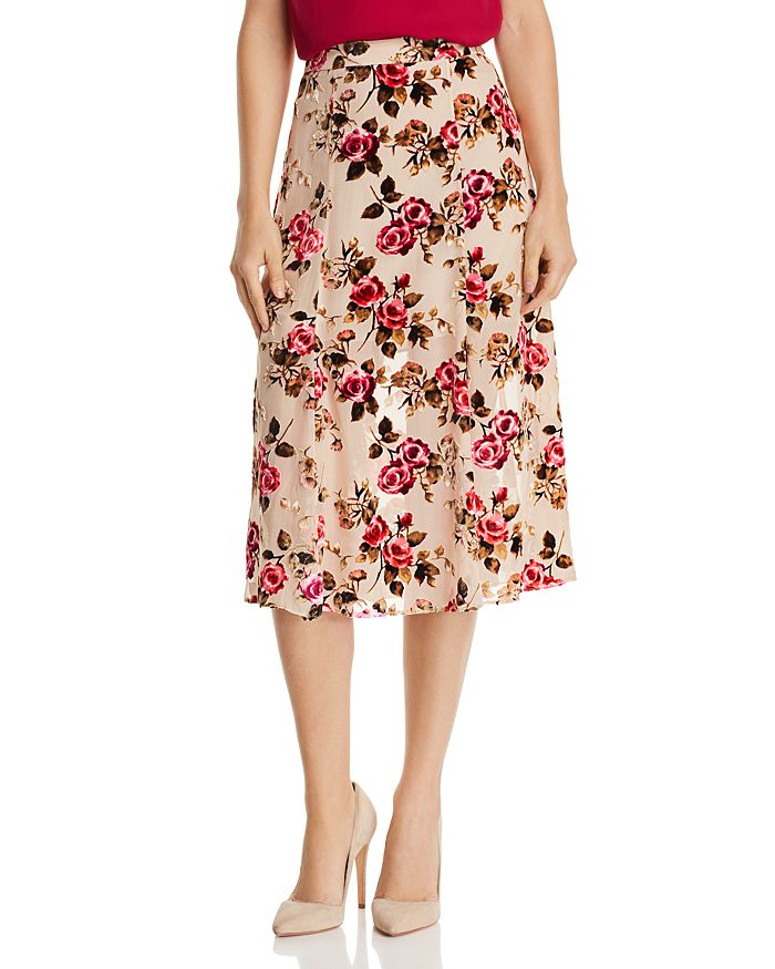 Athena Floral Burnout Velvet Dress | Made To Order