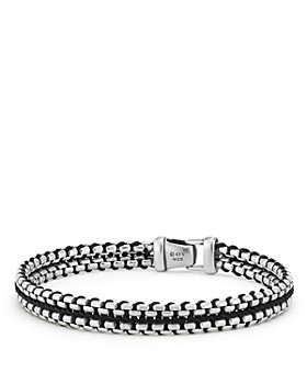 David Yurman - Men's Woven Box Chain Bracelet in Black