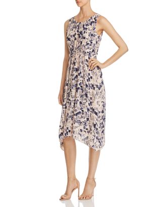 NIC and ZOE NIC+ZOE Petal or Nothing Shirred Midi Dress | Bloomingdale's