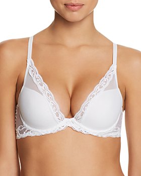 Natori Feathers Contour Plunge Bra, Glow, 30A : : Clothing, Shoes  & Accessories