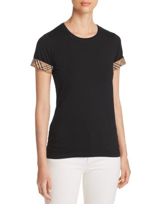 Women's burberry check t shirt sale