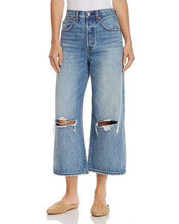 Levi's High Water Wide Leg Jeans in Straight Up | Bloomingdale's