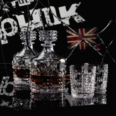 Punk Whiskey Decanter and Double Old Fashioned Set