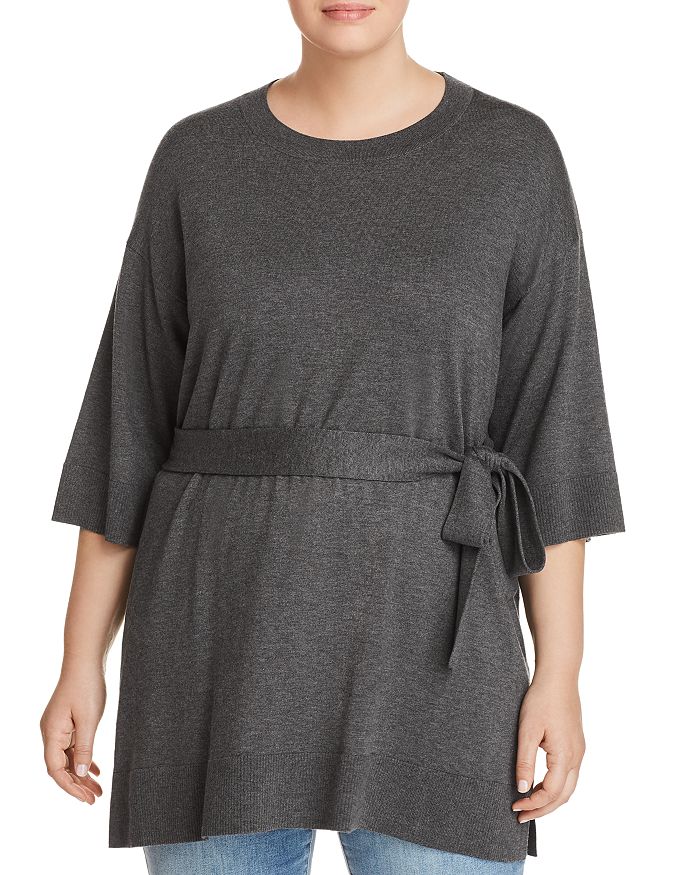 Eileen Fisher Plus Belted Tunic Sweater | Bloomingdale's