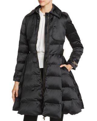 Elisabetta Franchi Oversized Fit-and-Flare Puffer Jacket