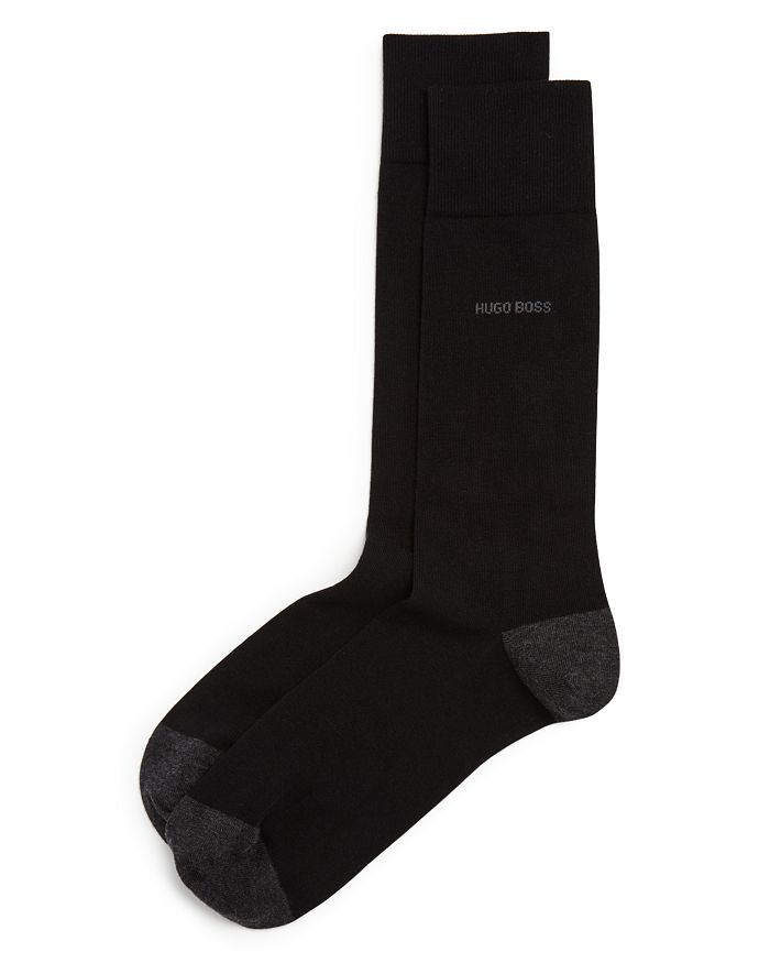 Hugo Boss Matt Dress Socks In Black