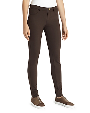 Lafayette 148 Acclaimed Stretch Mercer Pants In Carob