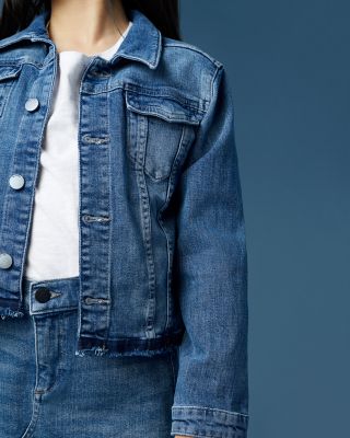 Girls' Manning Distressed Denim Jacket - Big Kid