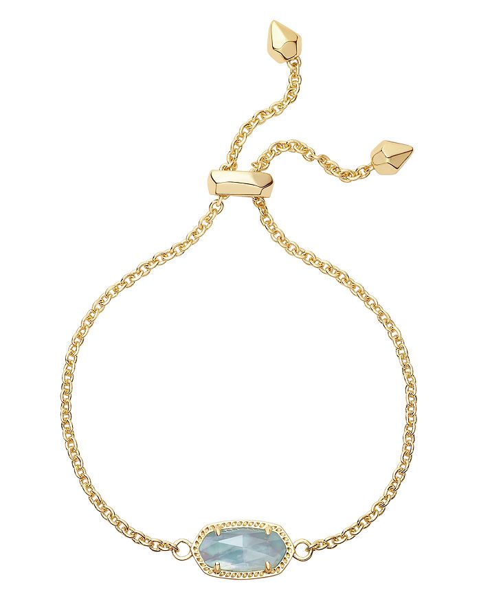 Shop Kendra Scott Elaina Birthstone Bracelet In March/light Blue