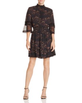 KOBI HALPERIN Womens Zippered Animal Print Below The Knee Wear To Work A-Line Skirt