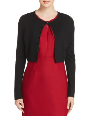Elie Tahari - Rosie Merino Wool Cropped Cardigan