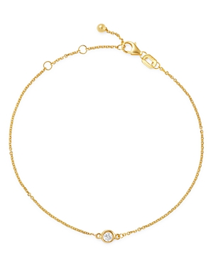 Bloomingdale's Diamond Bezel Set Bracelet in 14K Yellow Gold, 0.10 ct. t.w. - 100% Exclusive