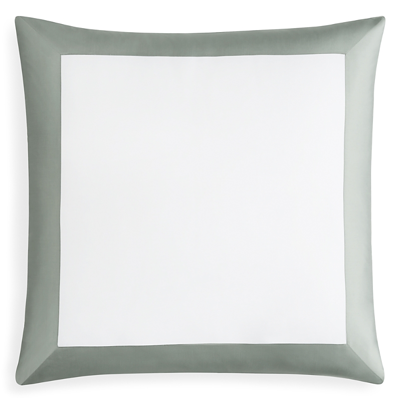 Sferra Casida Sham In White/seagreen