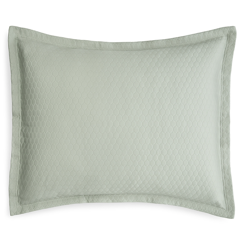 Sferra Favo Standard Sham In Seagreen