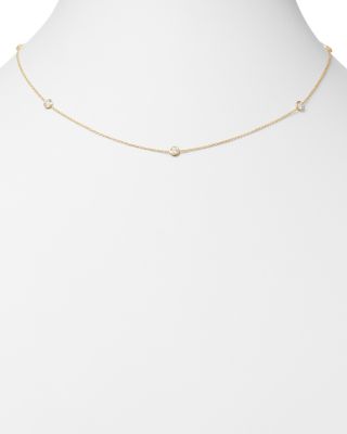 white gold designer necklace