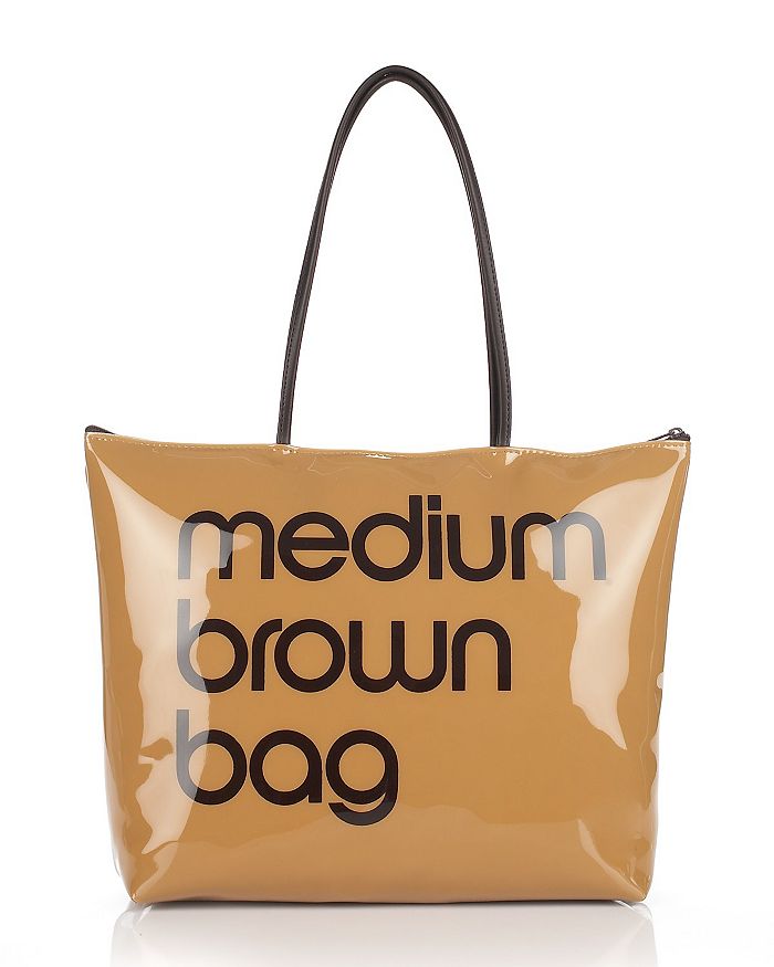 Bloomingdale's Zip Top Medium Brown Bag - 100% Exclusive | Bloomingdale's