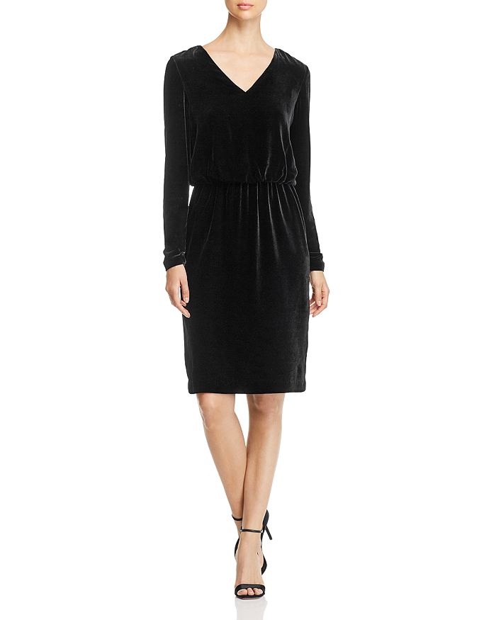 Lafayette 148 New York Josefina Velvet Blouson Dress Bloomingdale s