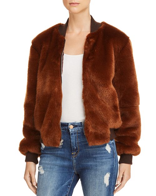 Elizabeth and James - Ellington Faux-Fur Bomber Jacket