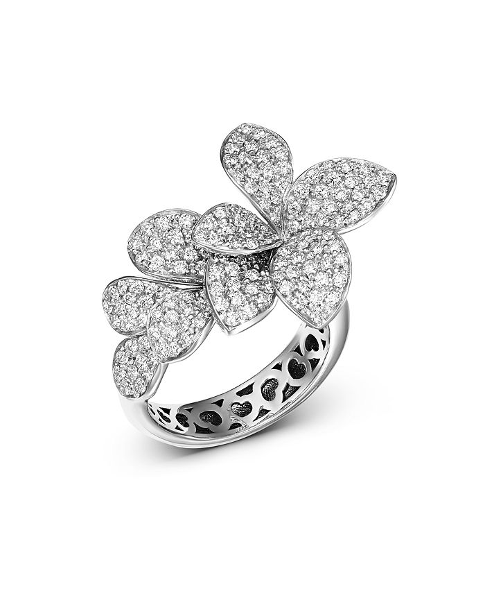 Pasquale Bruni 18K White Gold Stelle in Fiore Diamond Ring | Bloomingdale's