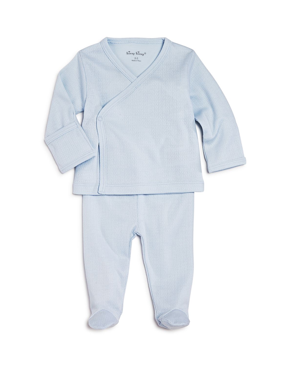Kissy Kissy Pointelle Take Me Home Top & Footie Pants Set - Baby