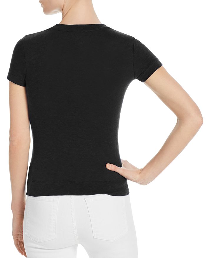 Theory Tiny Tee 2 Nebulous Organic Cotton Top In Black